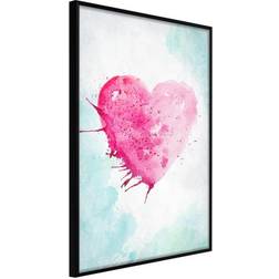 Arkiio Affisch Watercolour Heart [Poster] 20x30 Poster